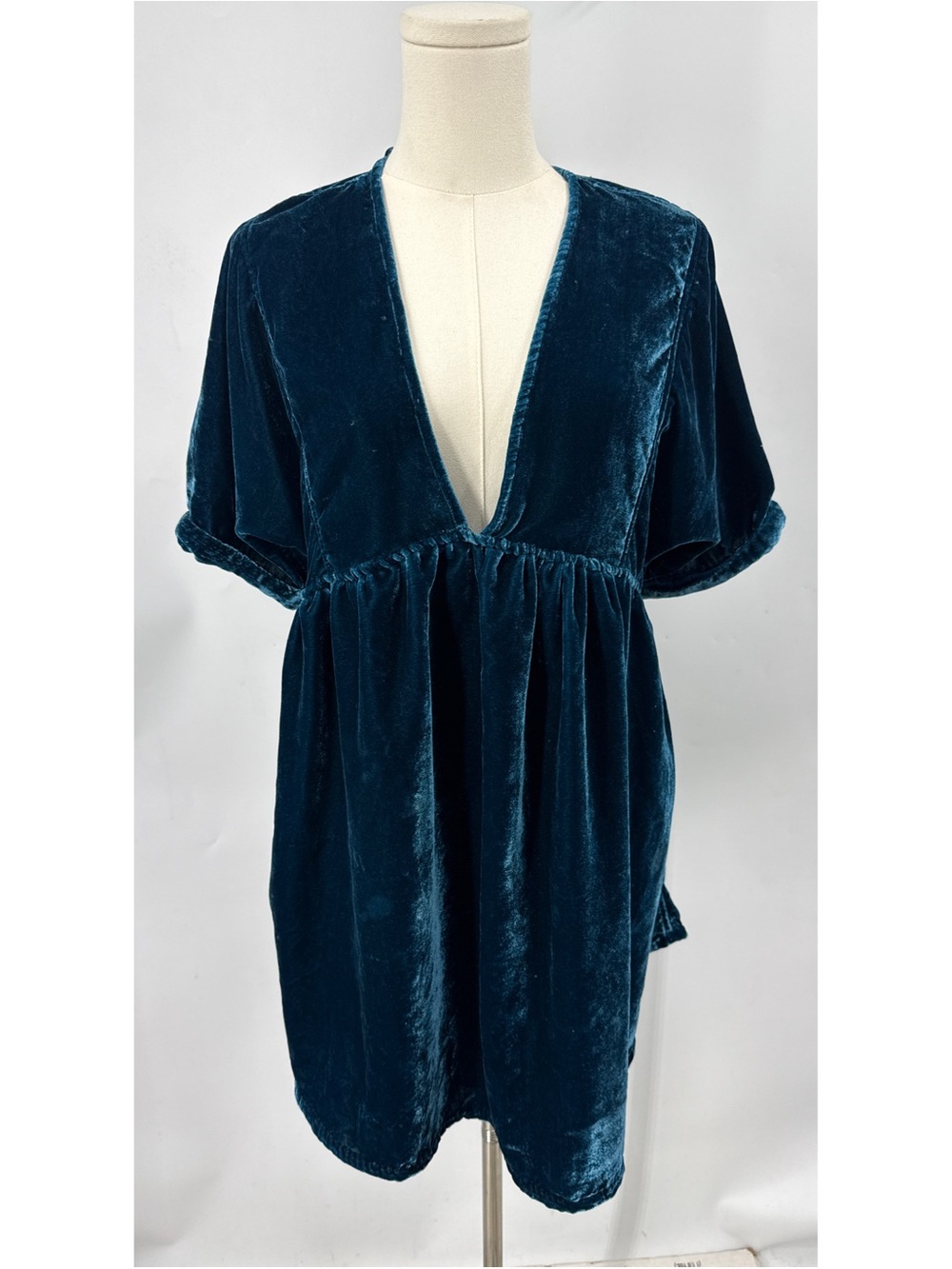 Free people Portia Velvet Mini Dress S - Picture 1 of 14